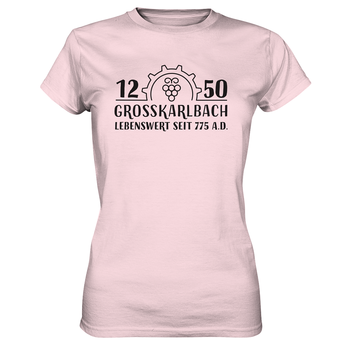 1250 Jahre Grosskarlbach Logo Schwarz  - Ladies Premium Shirt